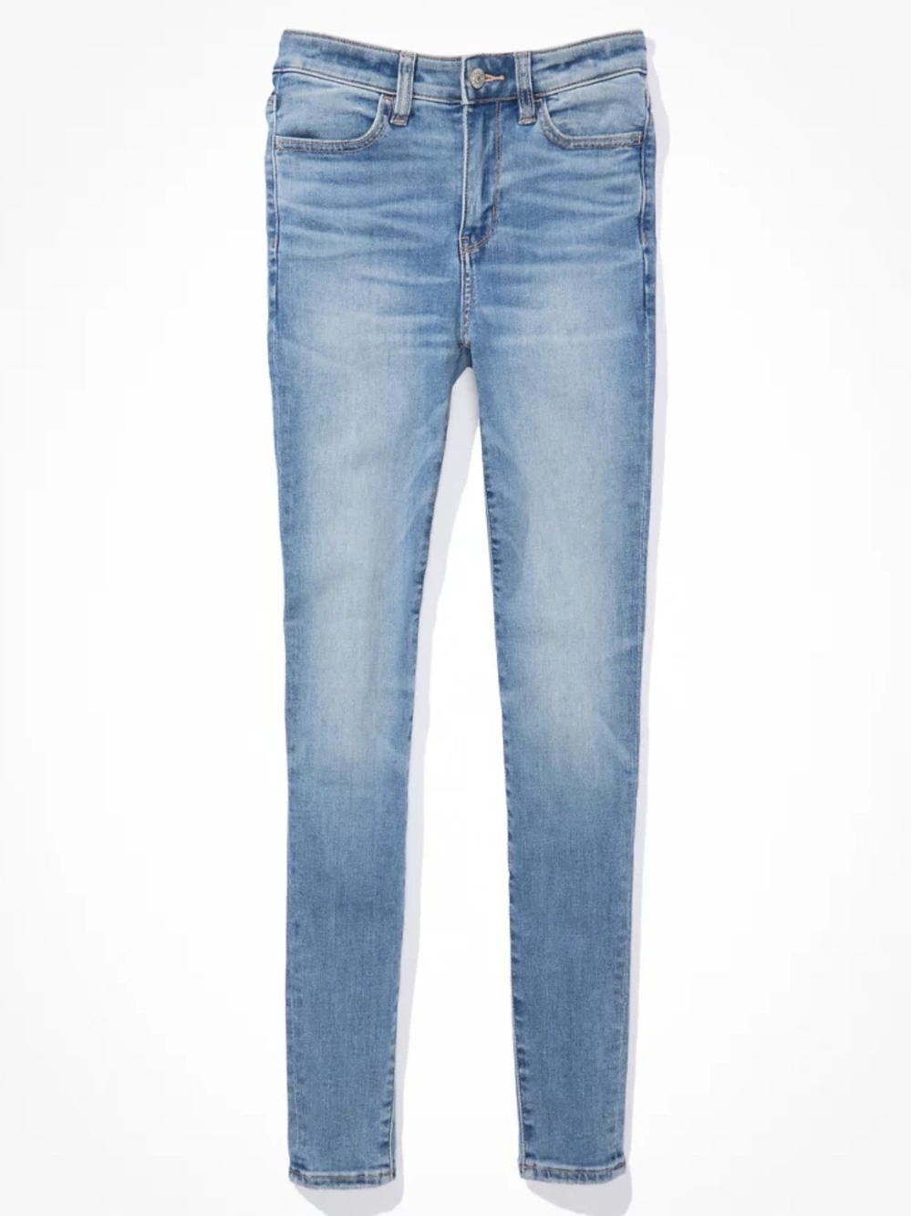 AE Next Level High-Waisted V-Rise Jegging in Blue Daylight NWOT Size 10 Short